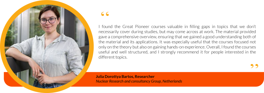 Student testimonial from Julia Dorottya Bartos